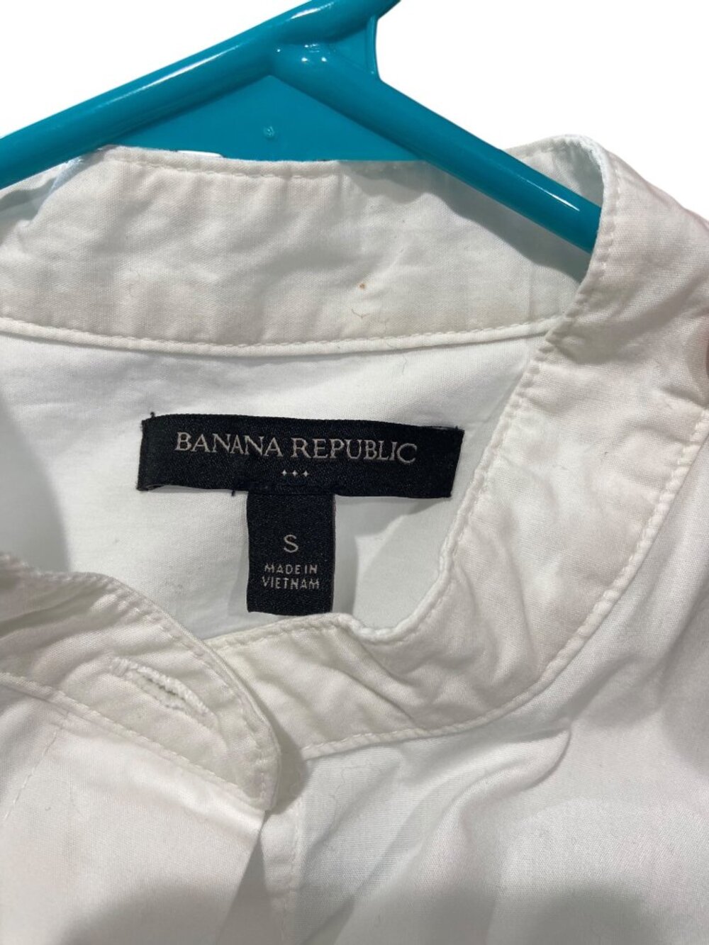 Banana Republic Button Down Shirt White Size S Minimalist Preppy Old Money Cute - Picture 4 of 16